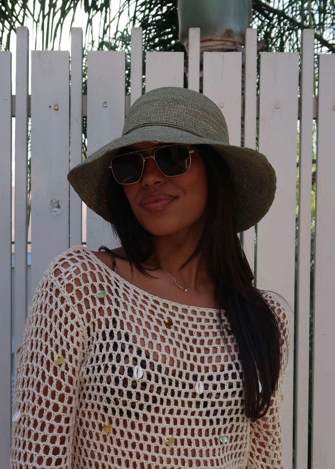 Celeste Hat - Morena Lucía
