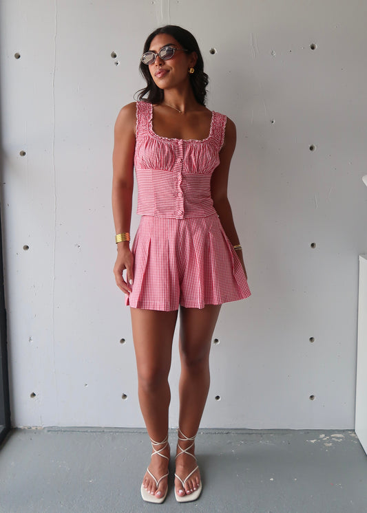 Melia Gingham Set