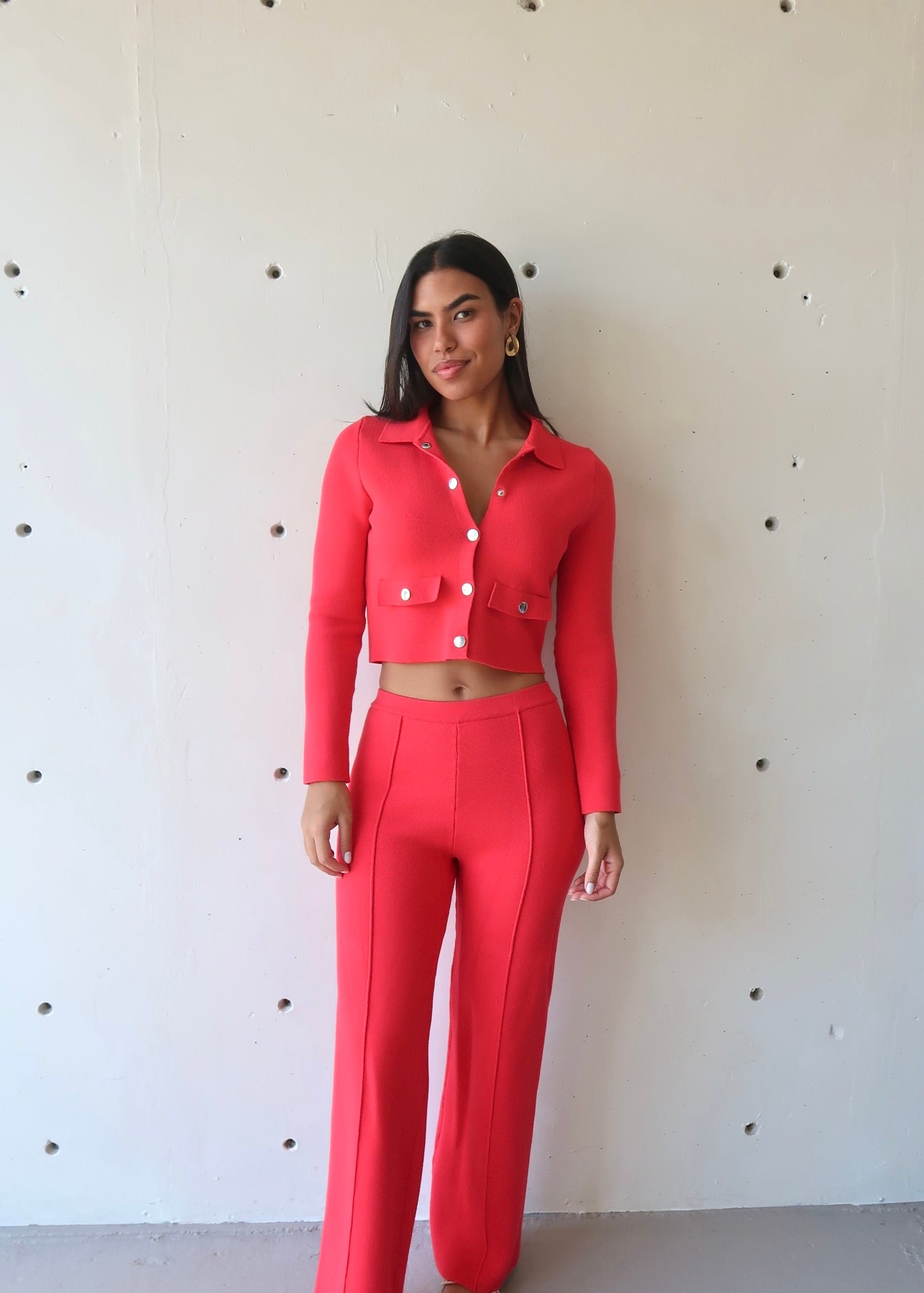 Pink Cardigan Set