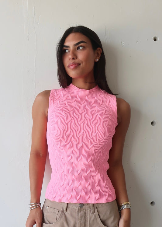 Pink Knit Top