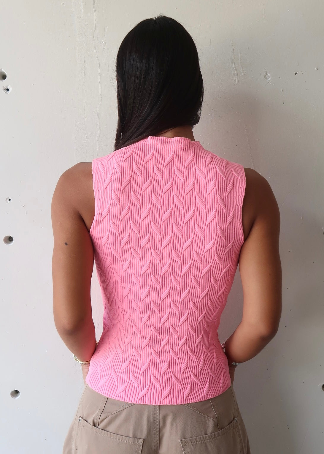 Pink Knit Top