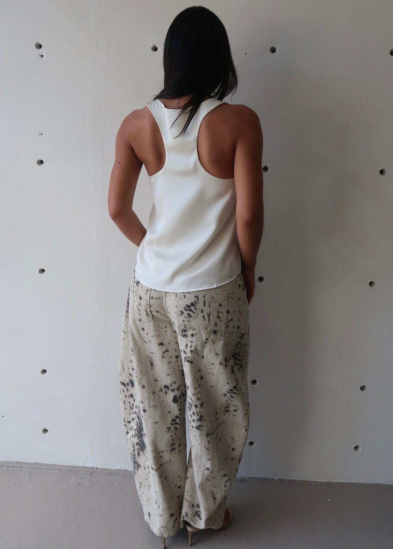 Saphira Silk Top - White