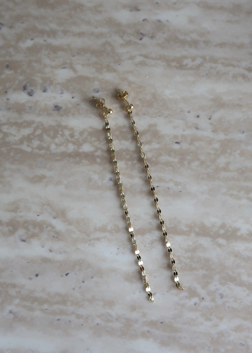 Lumi Long Earrings - Gold