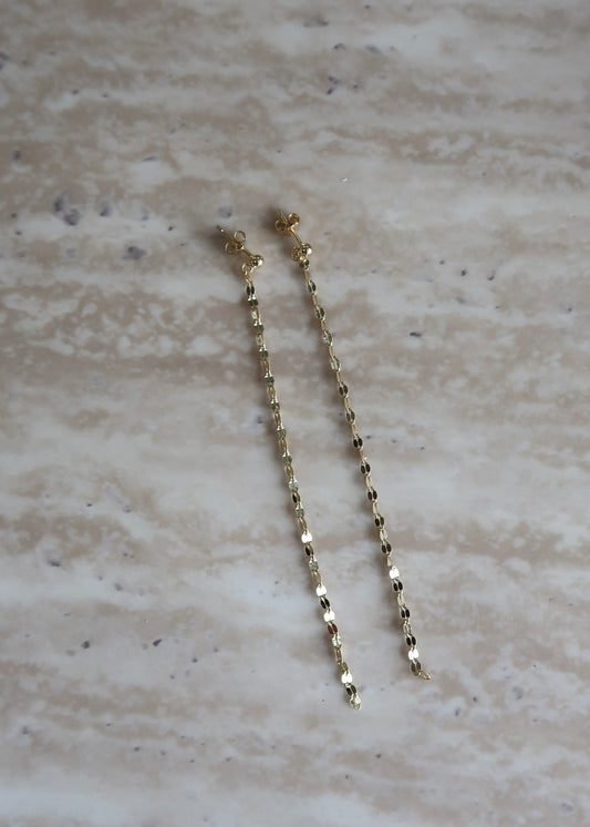 Lumi Long Earrings - Gold - Morena Lucía