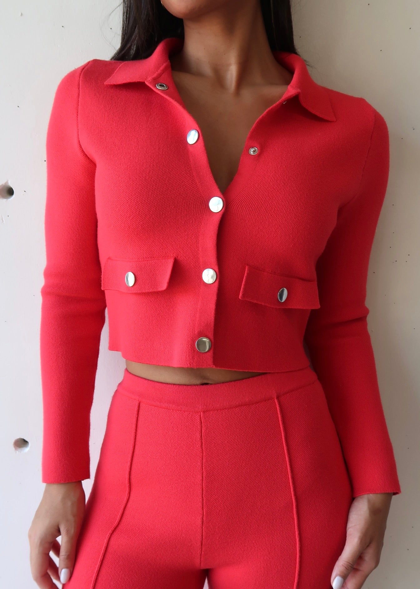 Pink Cardigan Set