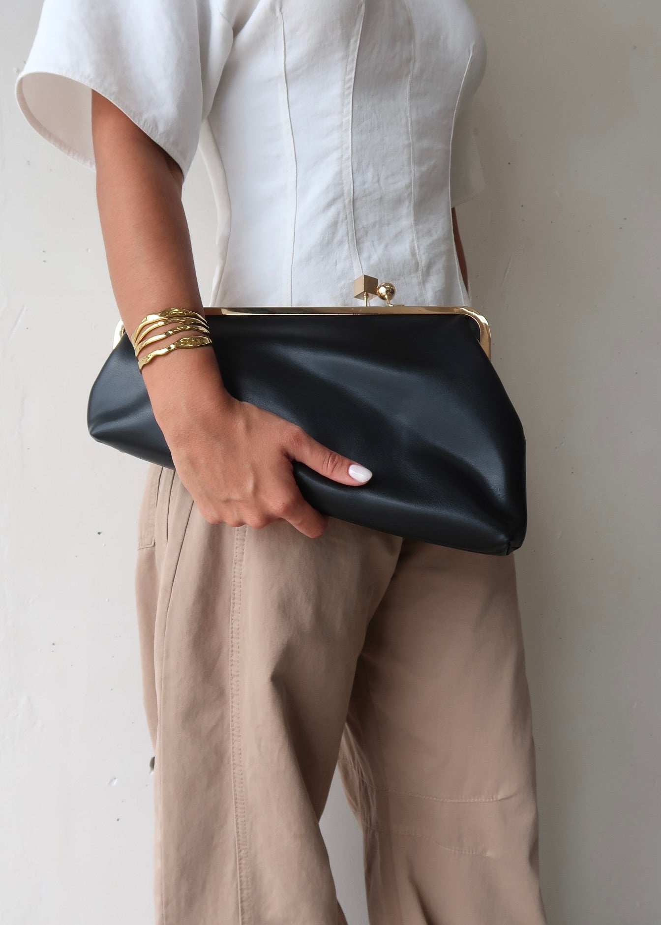Black Oversized Clutch