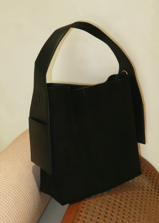 Pocket Suede HandBag