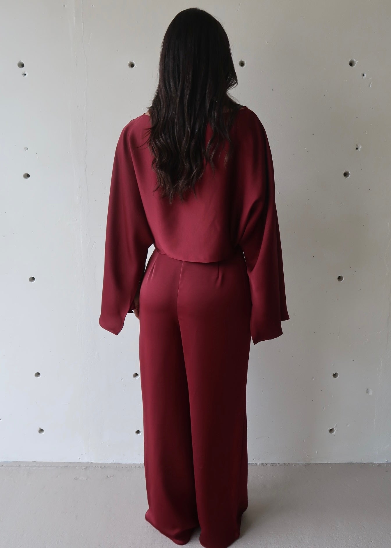Arielle Pant Set - Burgandy