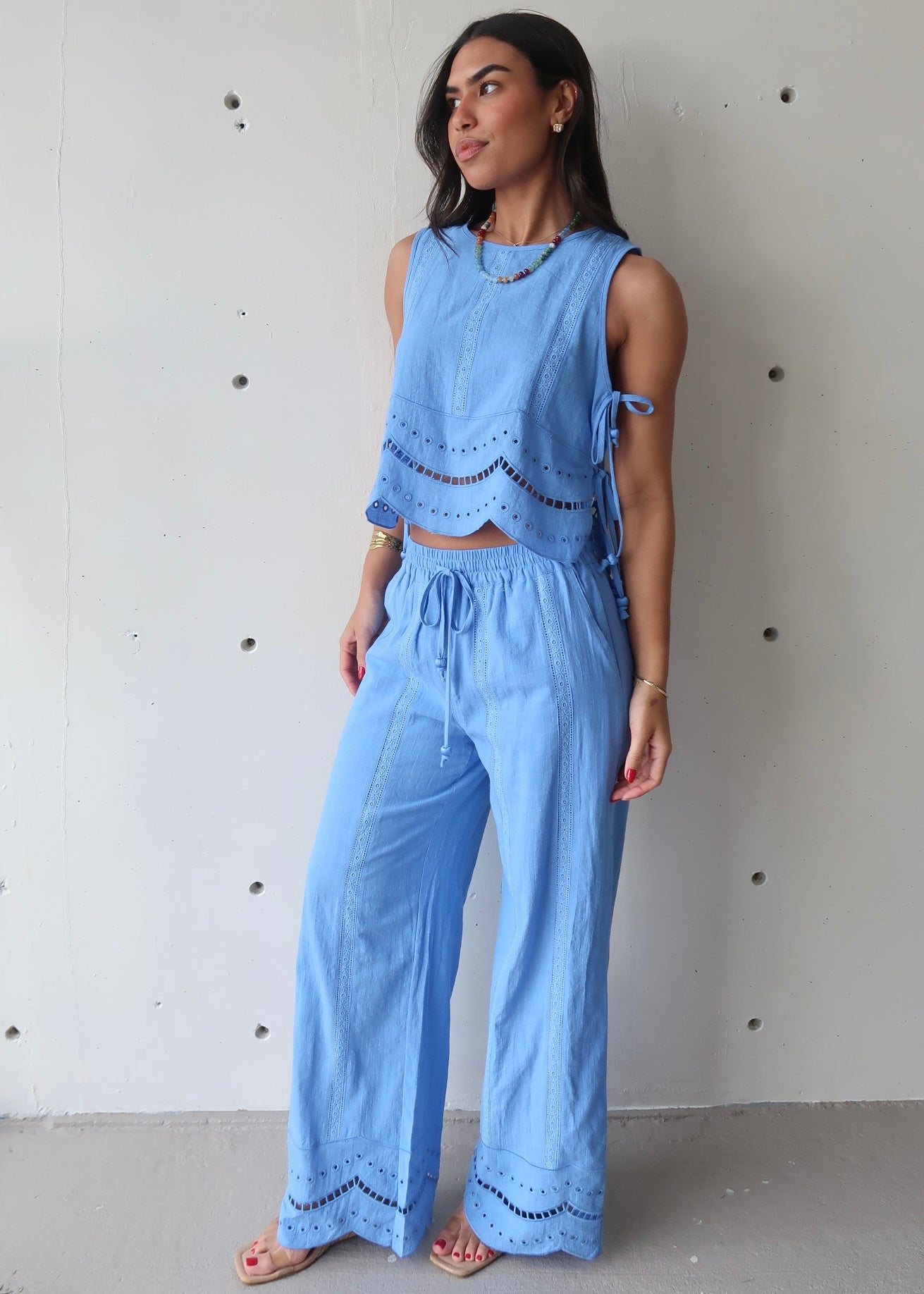 Arabella Embroidered Set - Morena Lucía