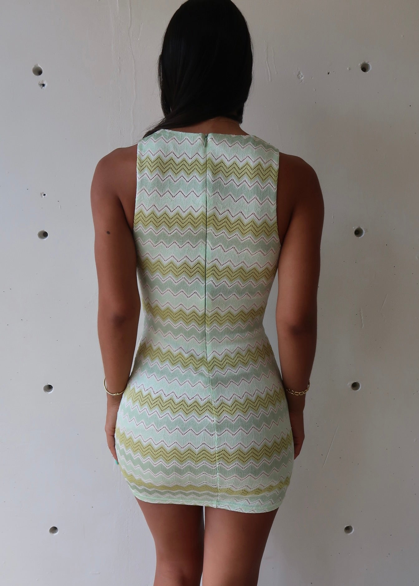 Solène Chevron Dress