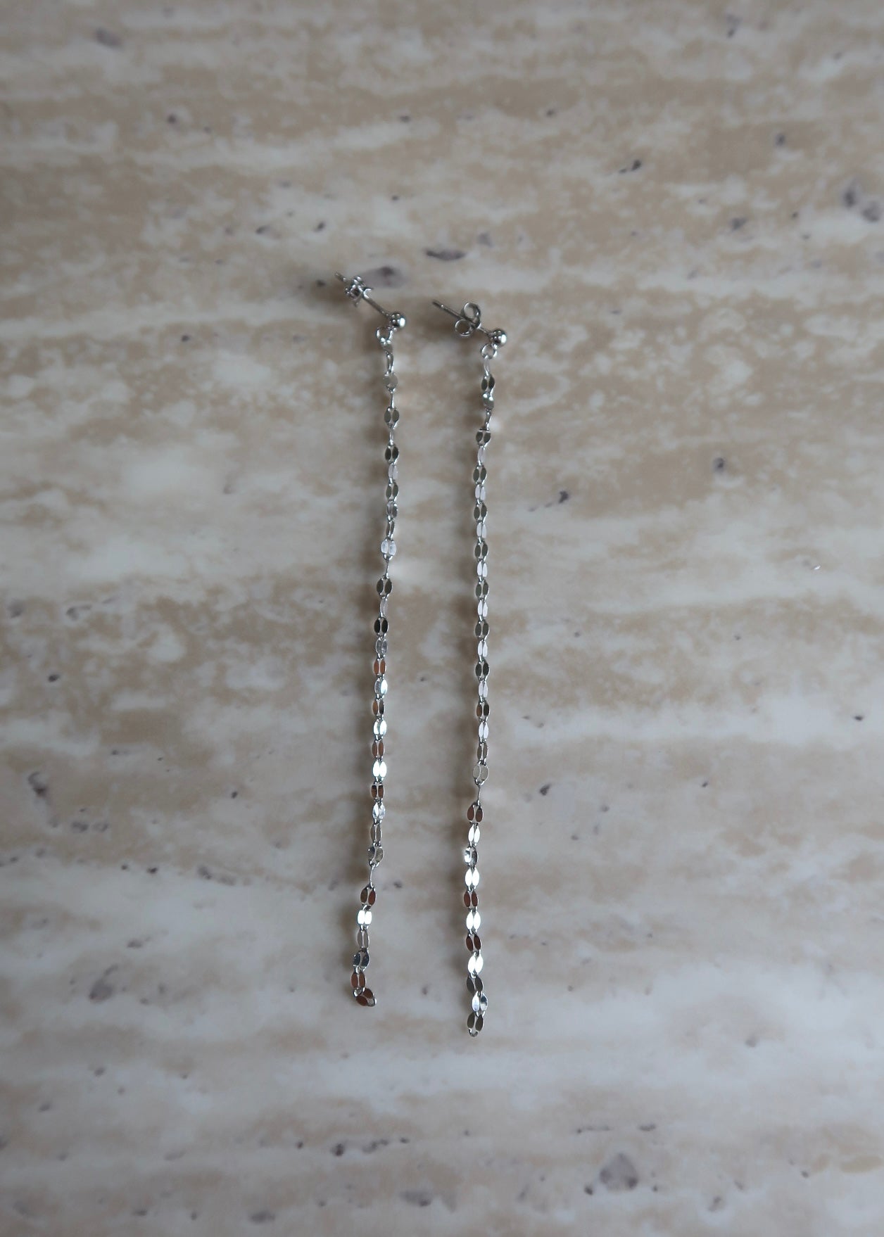 Lumi Long Earrings - Silver