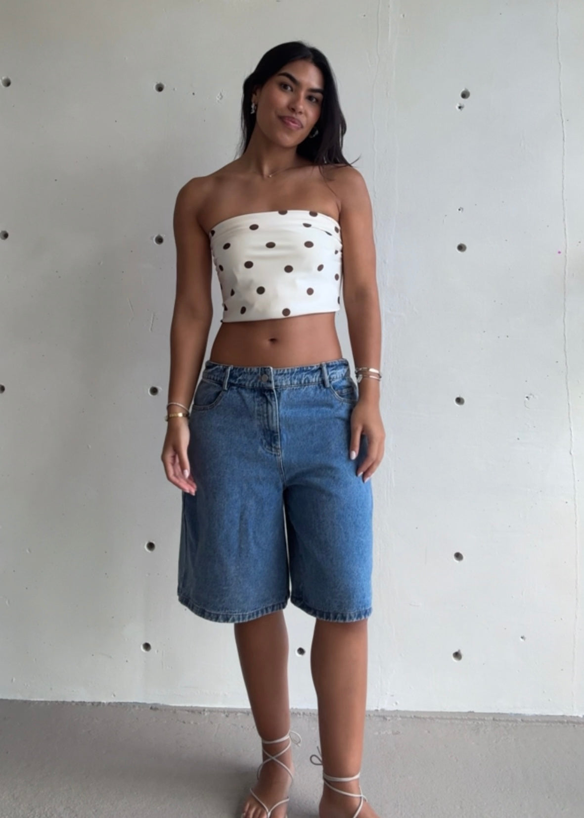 Bruna Polka Dot Scarf - Morena Lucía