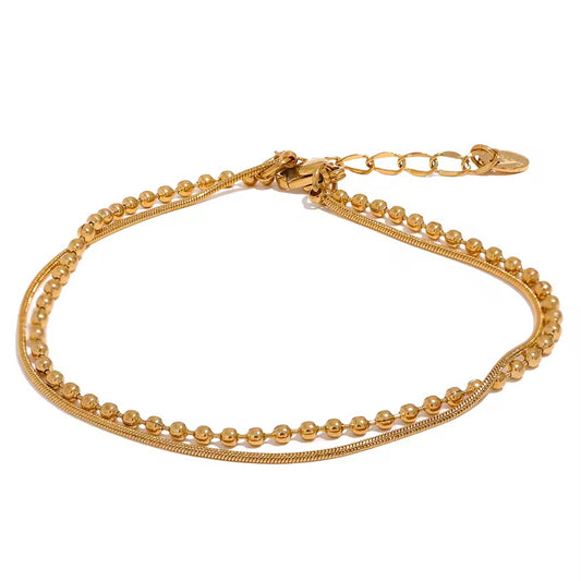 beaded doble bracelet