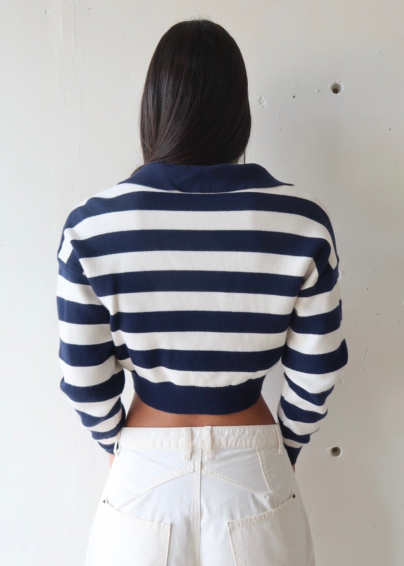 Stripe Cropped Sweater