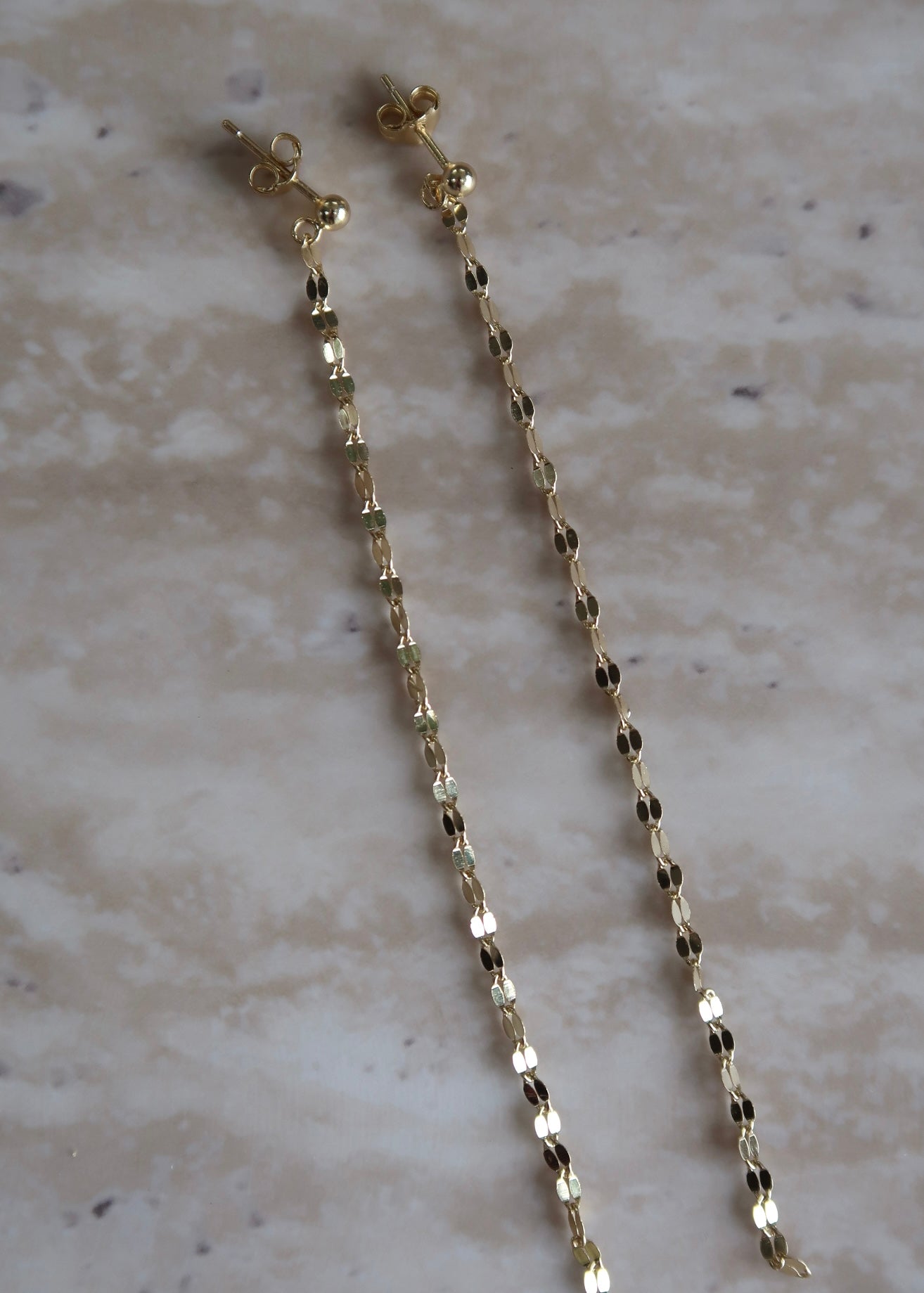 Lumi Long Earrings - Gold