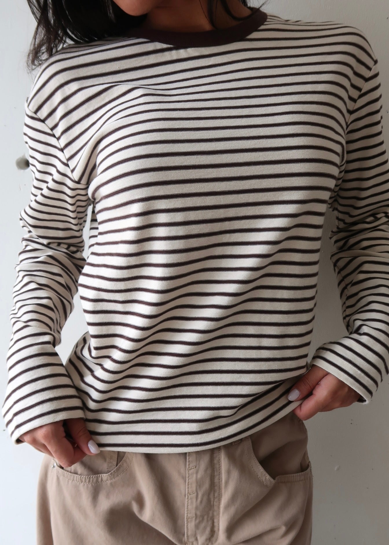 Brown Stripes Long Sleeve