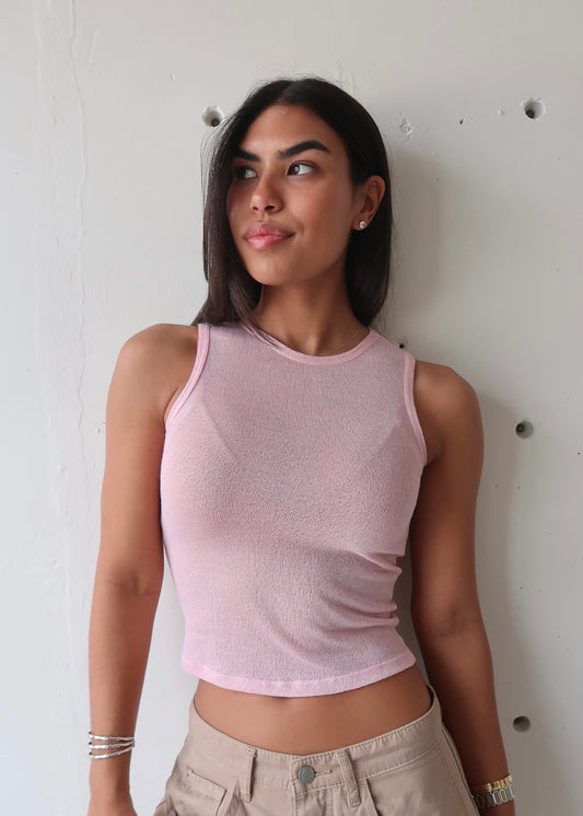Glitter Pink Knit
