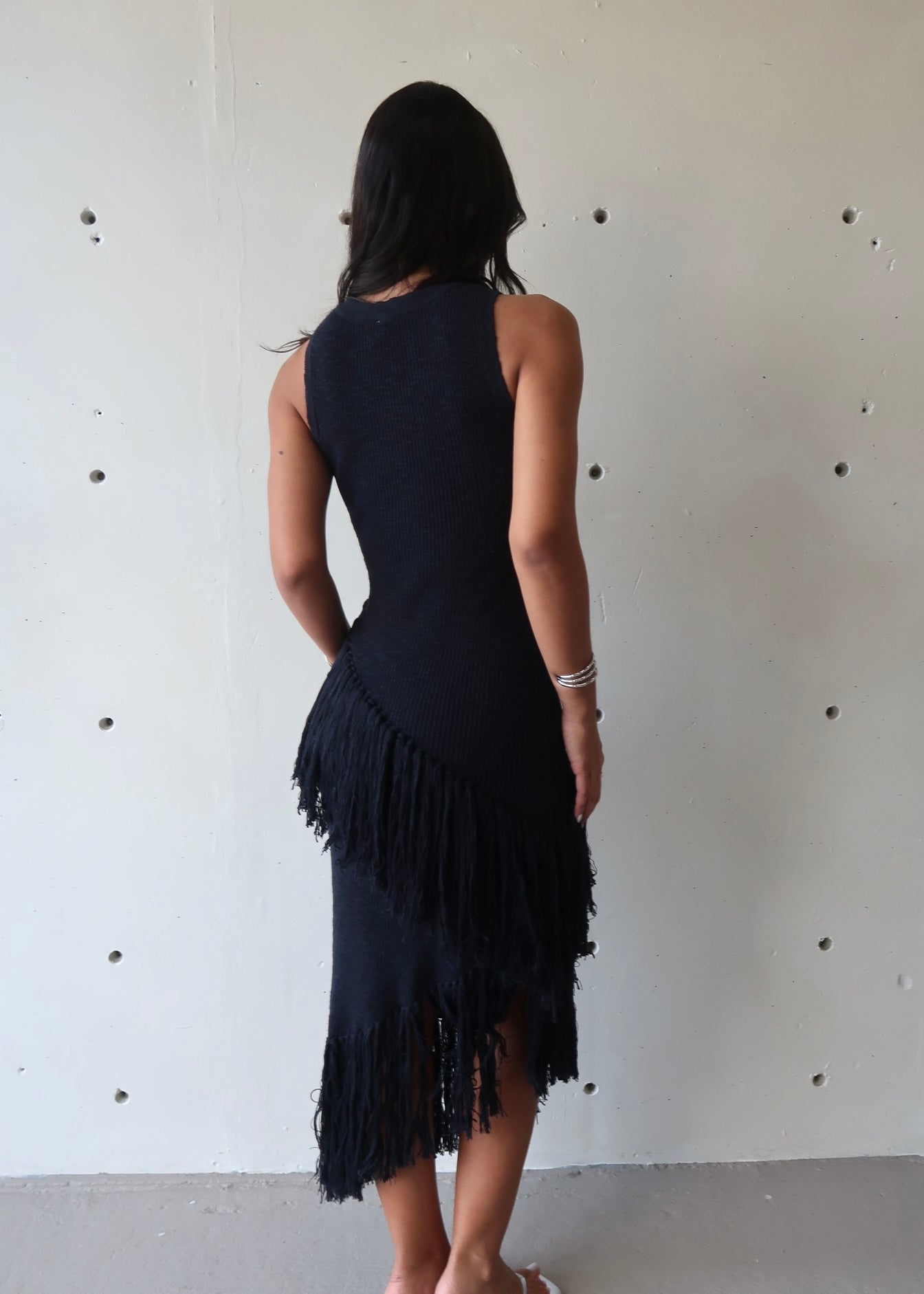 Sylvie Navy Dress