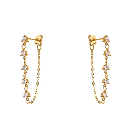 luna chain earrings