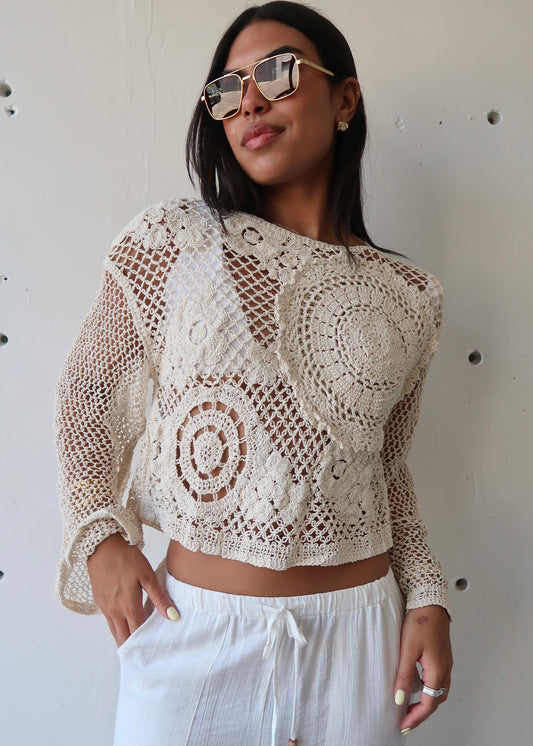 Kaia Crochet Top