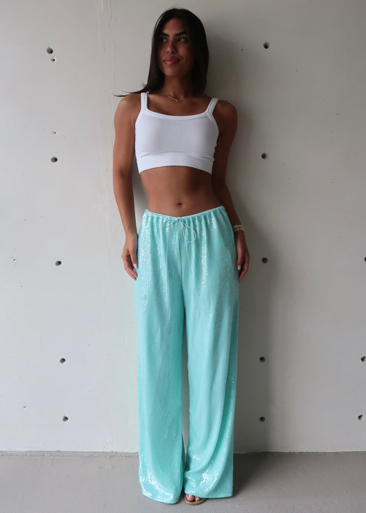 Sequins Blue Pant
