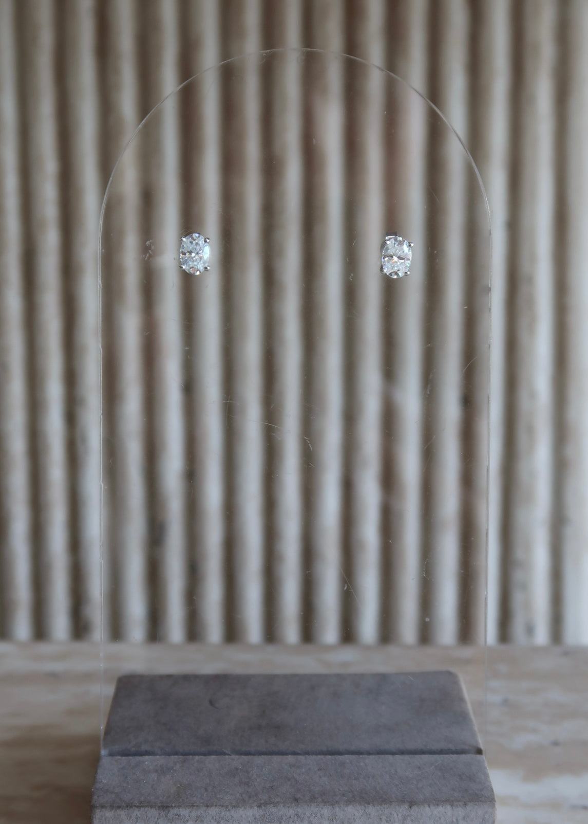 Oval Moissanite Studs