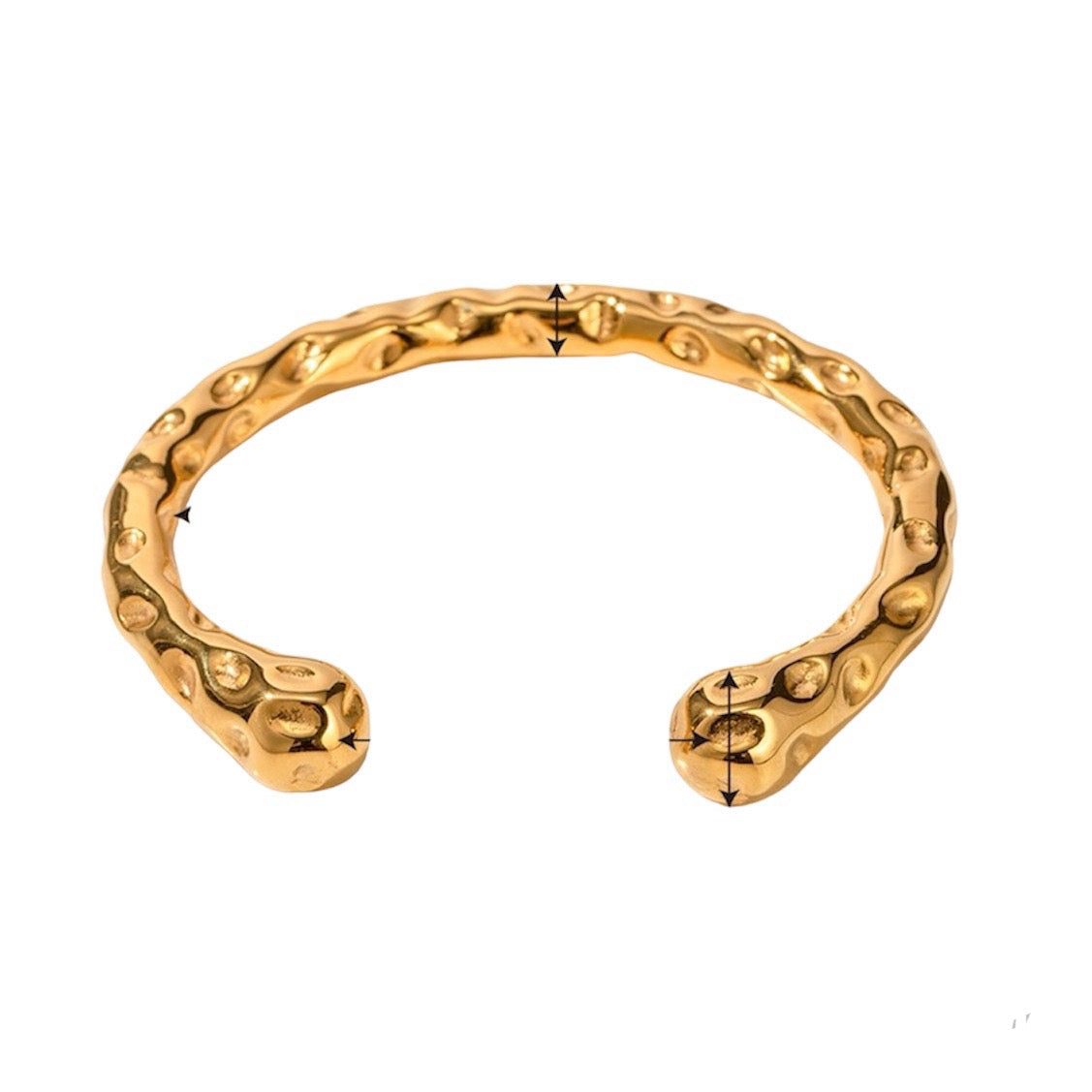 trina cuff - gold - Morena Lucía