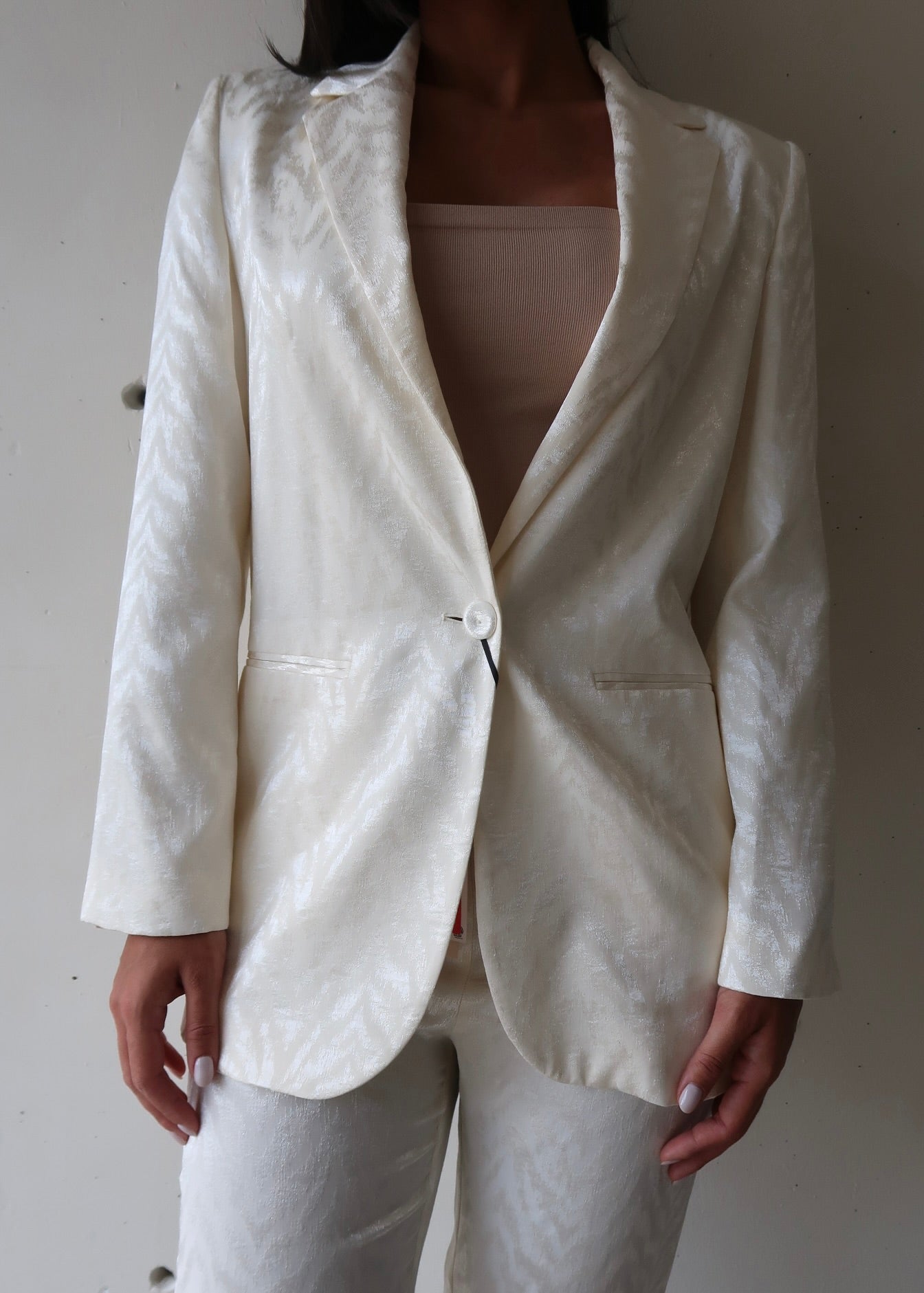 White Blazer & Pant Set