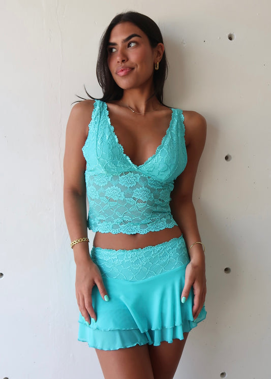 Azure Lace Skort Set - Pre Order