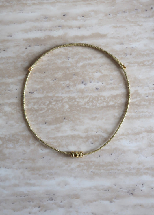 Cia Gold Beads Necklace - Morena Lucía