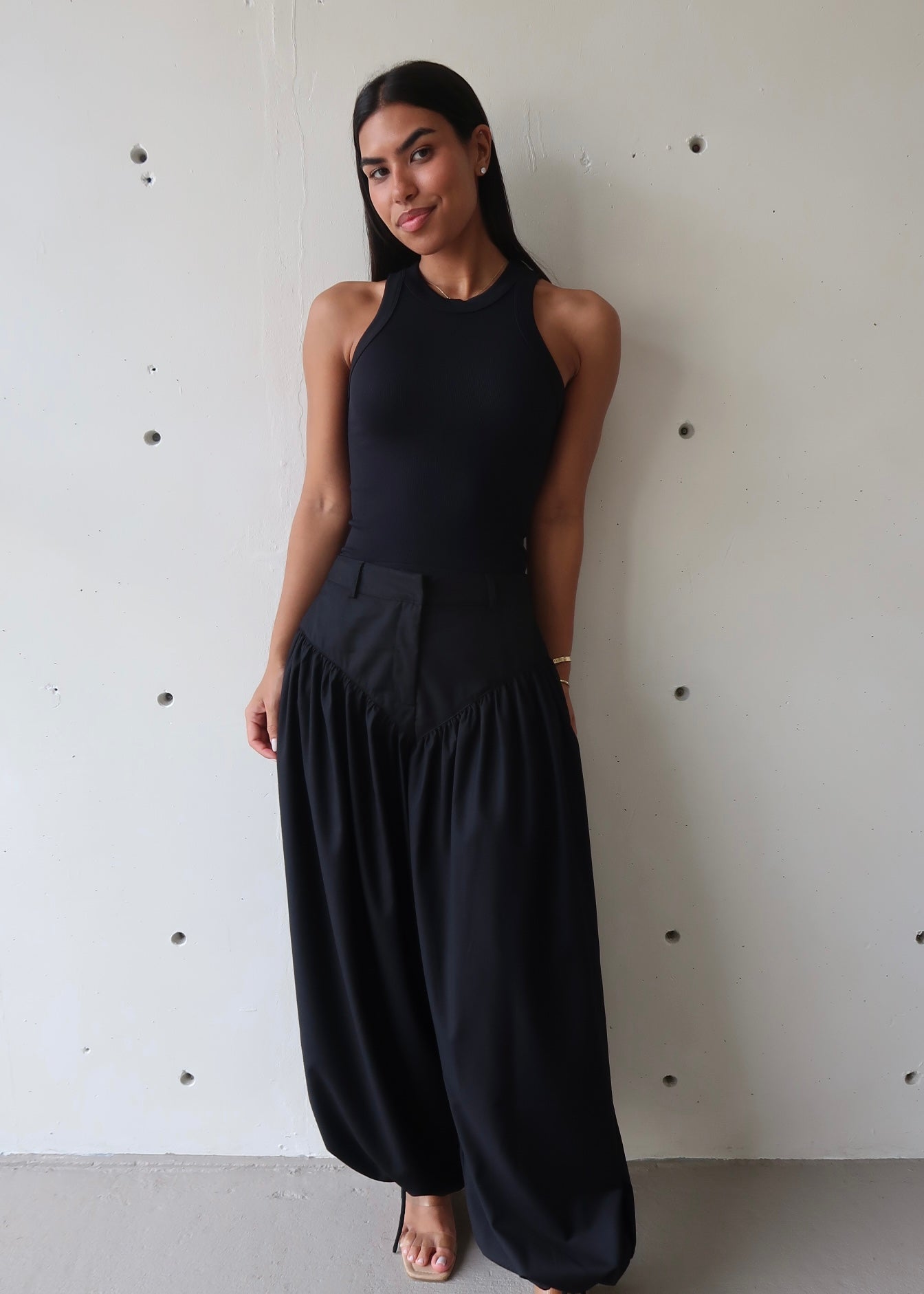 Balloon Black Pant
