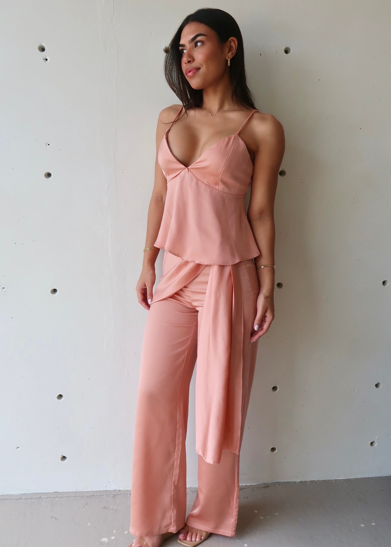 Patty Satin Pant Set