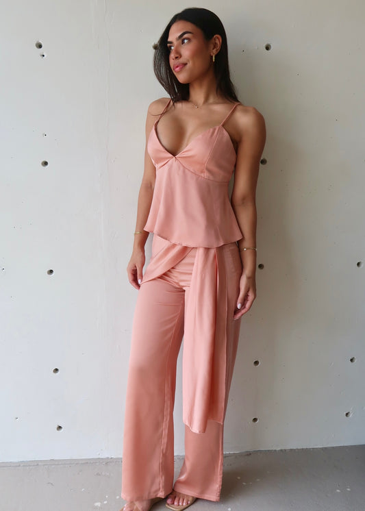 Patty Satin Pant Set