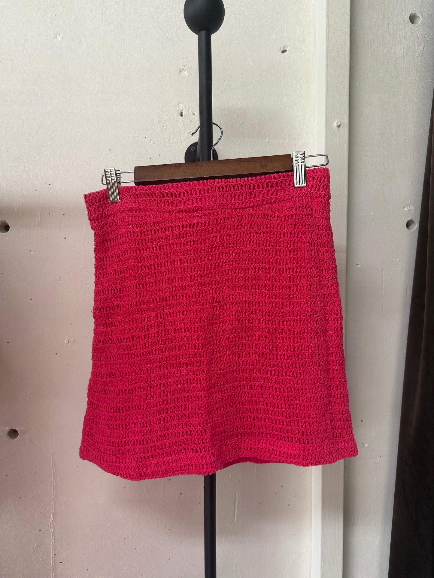 Fucsia Crochet Skirt - Morena Lucía