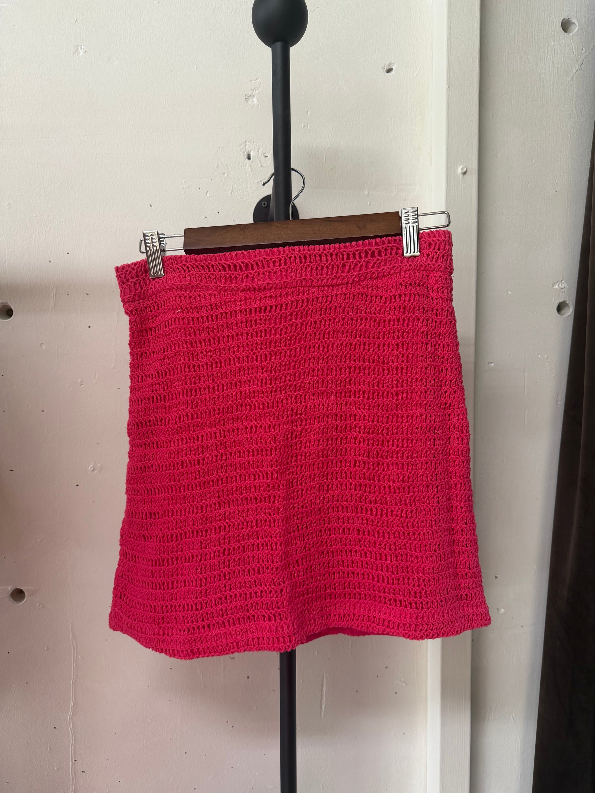 Fucsia Crochet Skirt - Morena Lucía