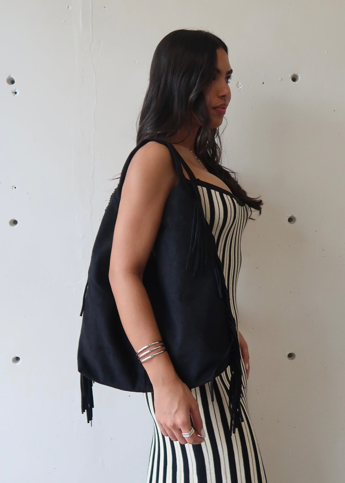 Alix Fringe Handbag