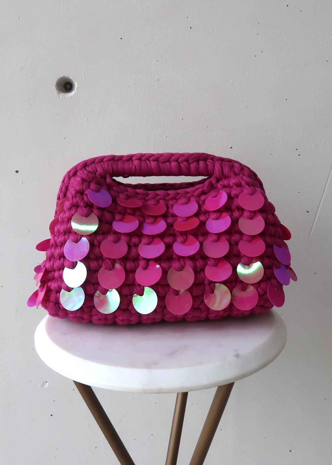 Marcella Sequin Bag - Pink - Morena Lucía