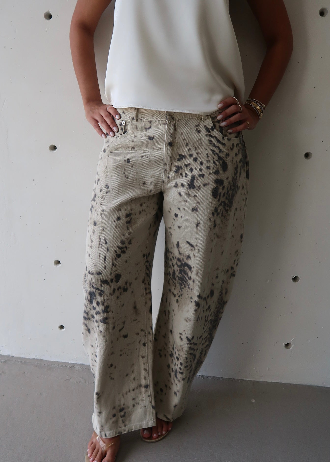 Nala Animal Print Jeans