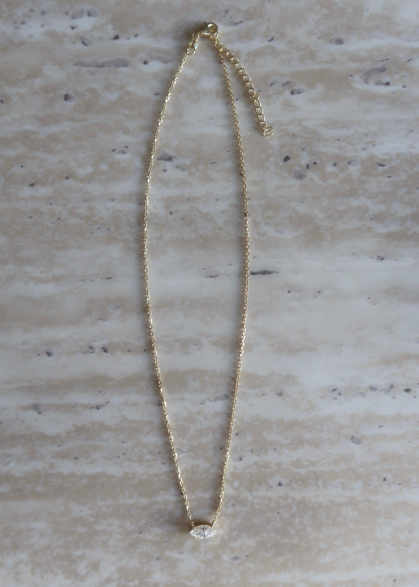 Marquise Moissanite Necklace