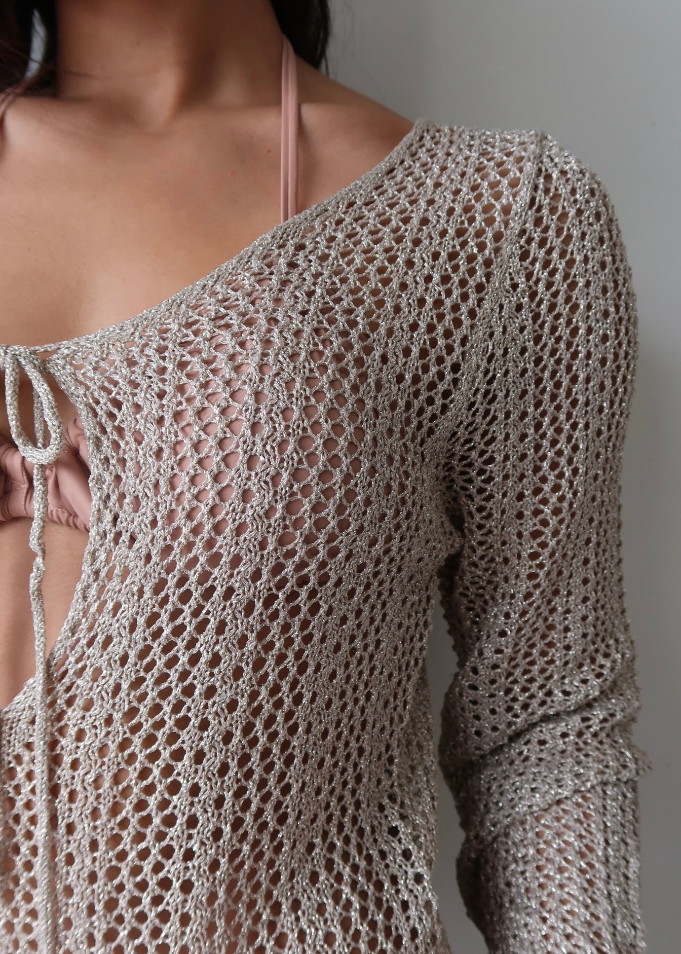 Leonora Cover Up Dress - Silver/Gold - Morena Lucía