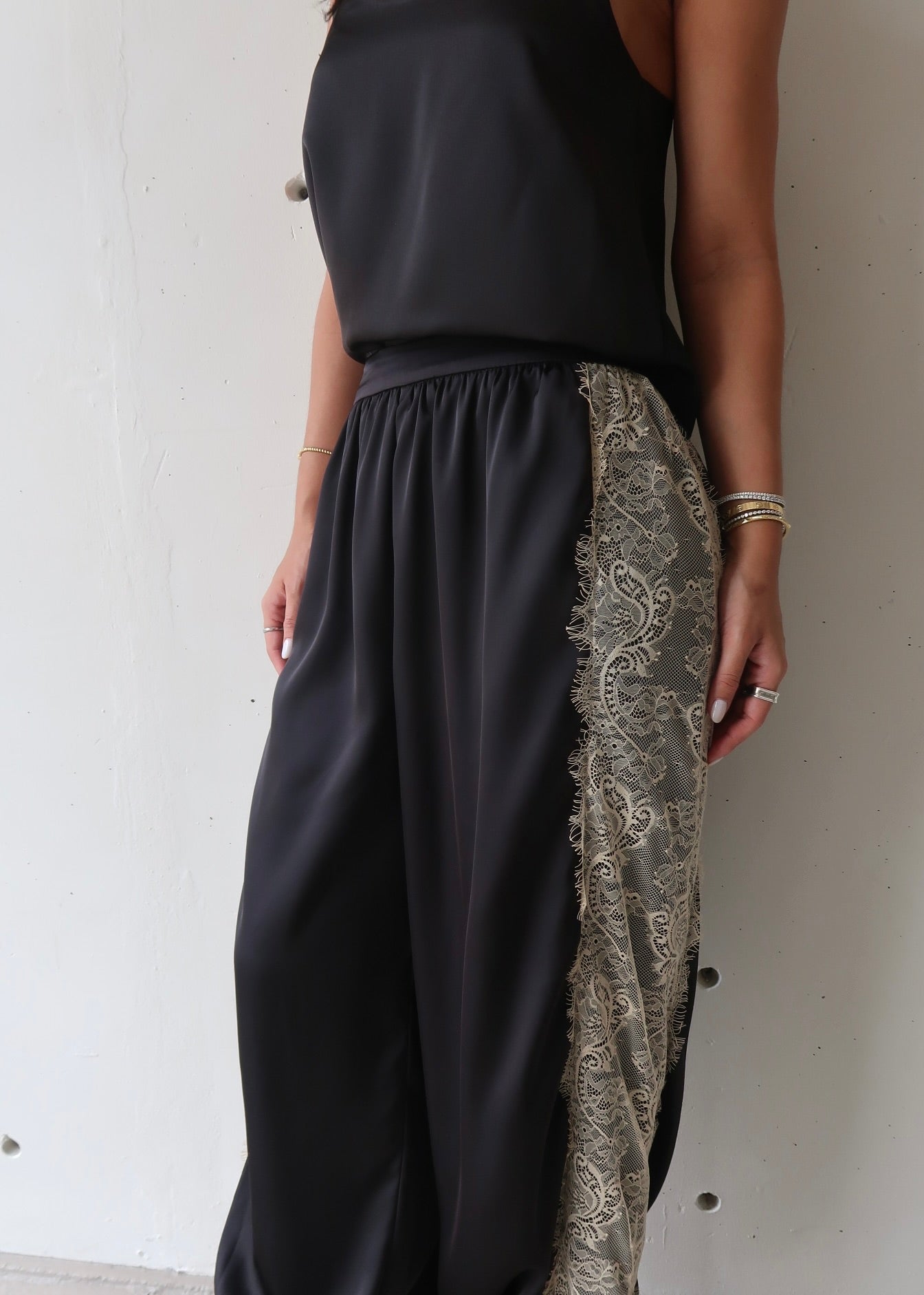 Neria Lace Detail Pants