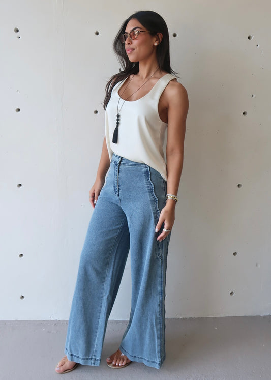 Aurelia Scallop Jean