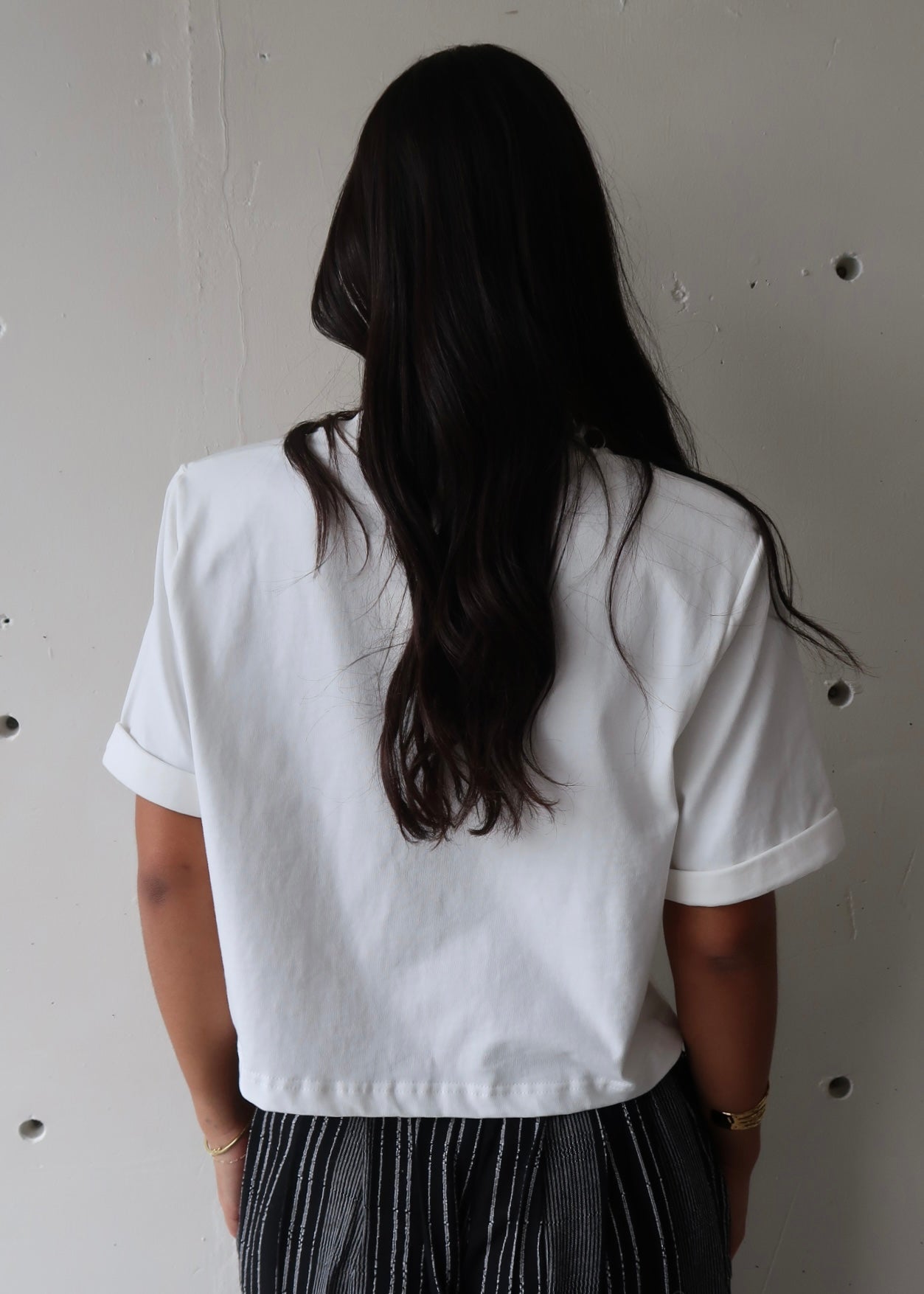 Classic Box Crop White - Morena Lucía