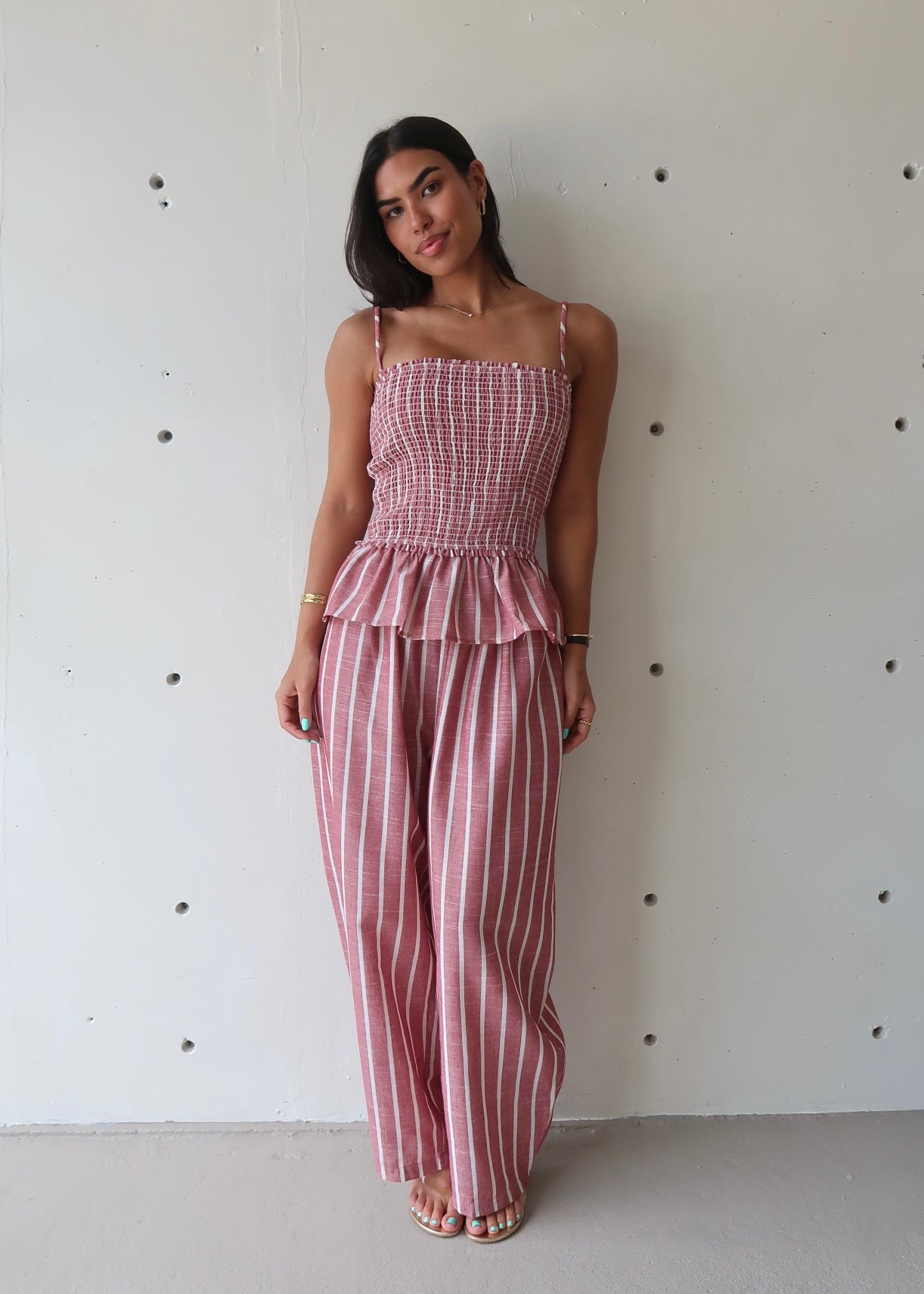 Mara Stripes Pant Set