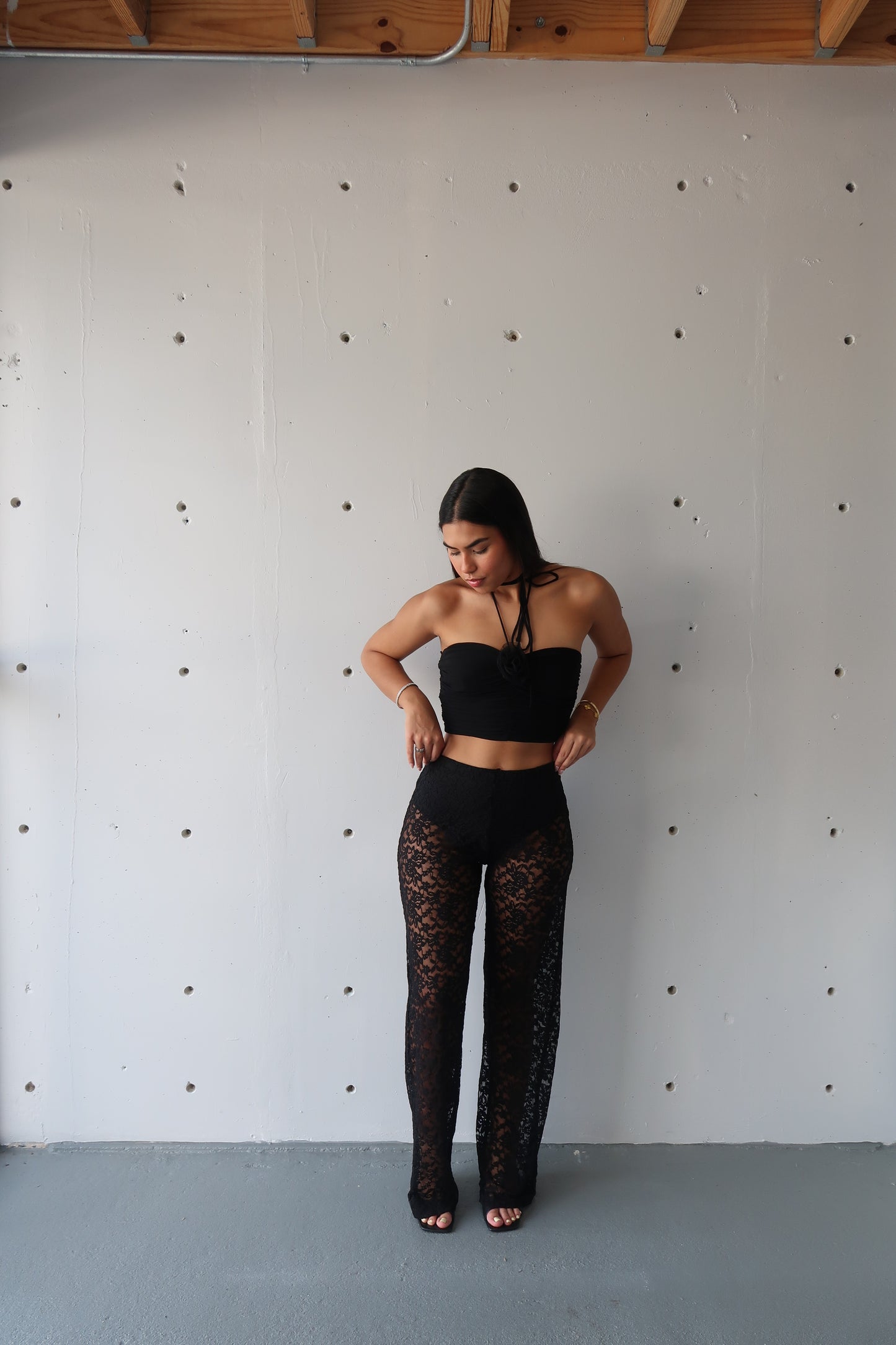 andreu lace pant - Morena Lucía