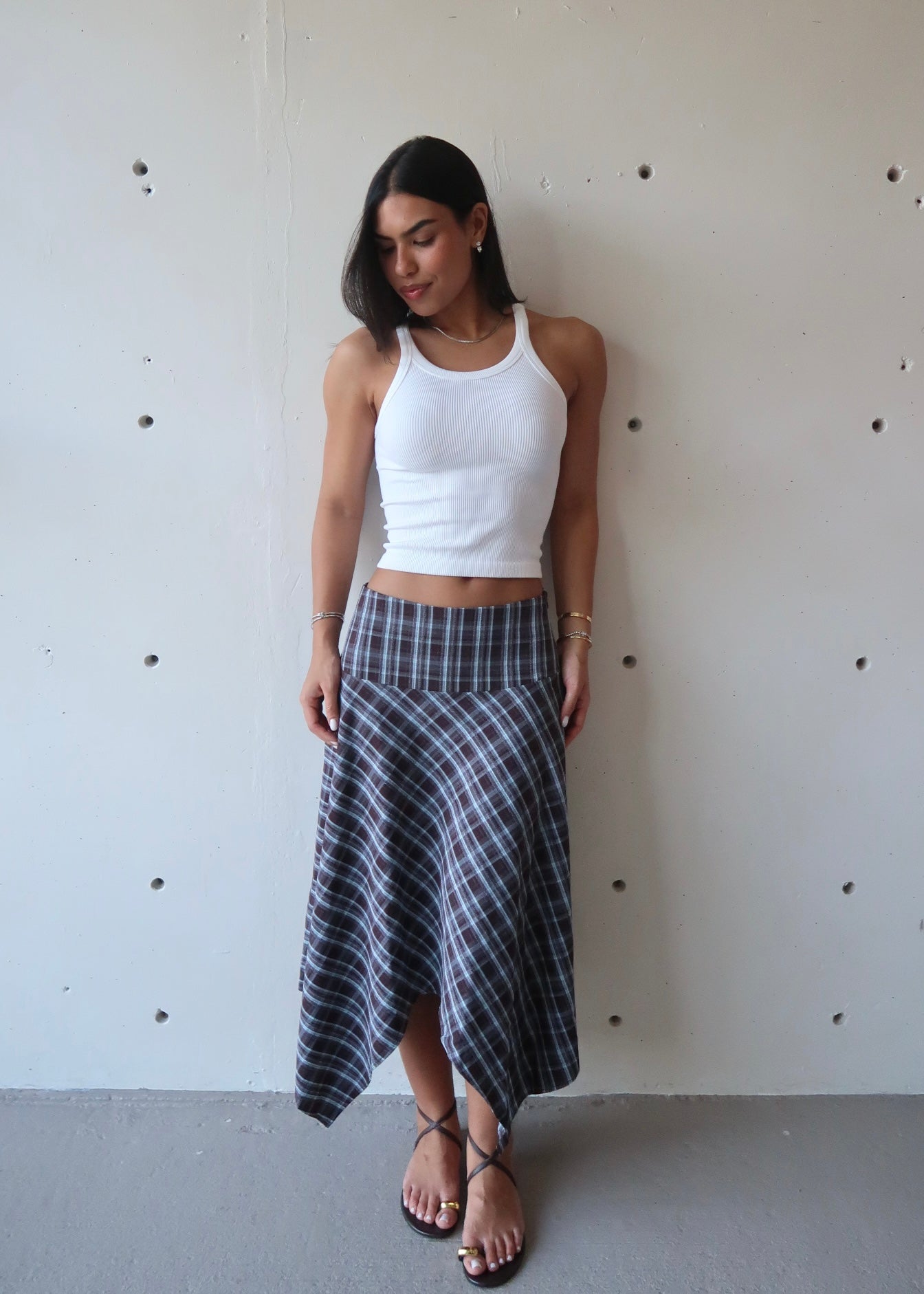 Azura Checkered Skirt