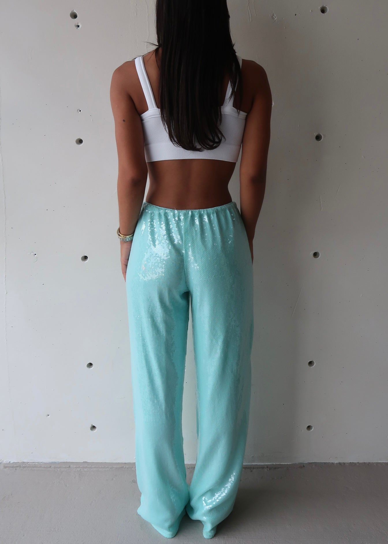 Sequins Blue Pant