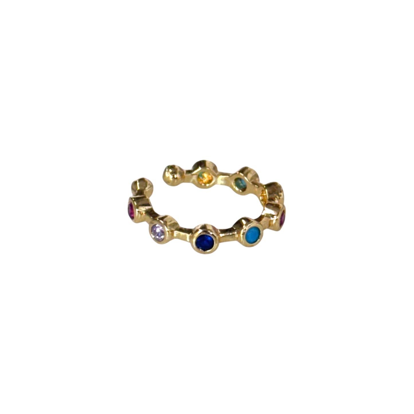 rainbow ear cuff