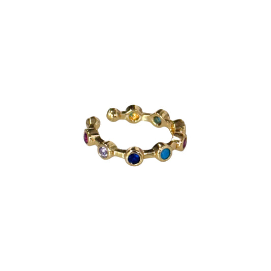 rainbow ear cuff