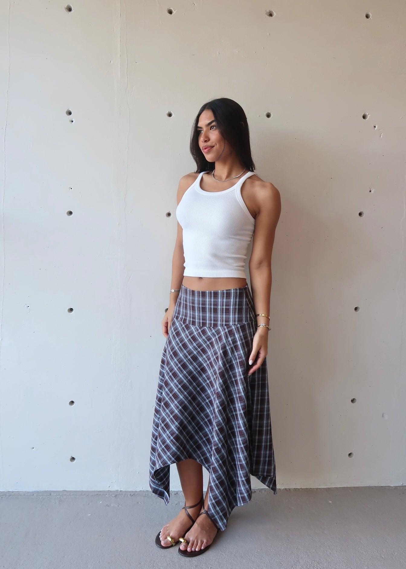 Azura Checkered Skirt